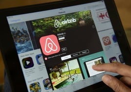 Imagen de la app de Airbnb.