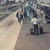 Frame del tiroteo en el aeropuerto.