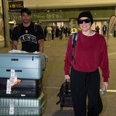 Melody, a su llegada al aeropuerto de Málaga.