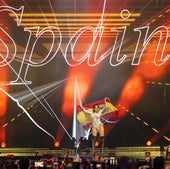 Melody, durante su participación en Eurovisión