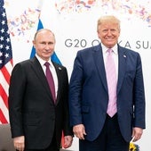 Vladímir Putin y Donald Trump en un encuentro en 2019.