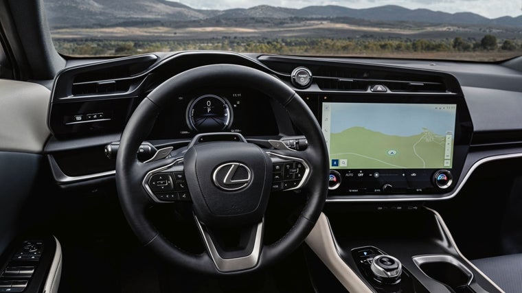 Interior del Lexus RZ 300e e-Premium Design