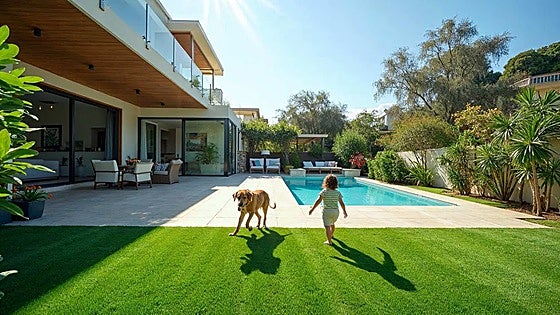 El mejor césped artificial para tener tu jardín siempre perfecto