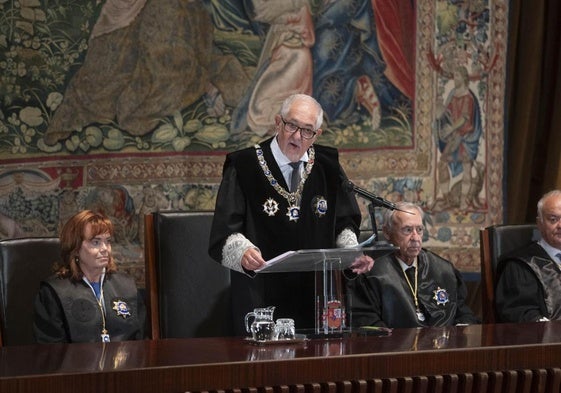 Intervención del presidente del Tribunal Constitucional, Cándido Conde-Pumpido Tourón