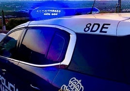 Coche patrulla de la Policía Nacional.