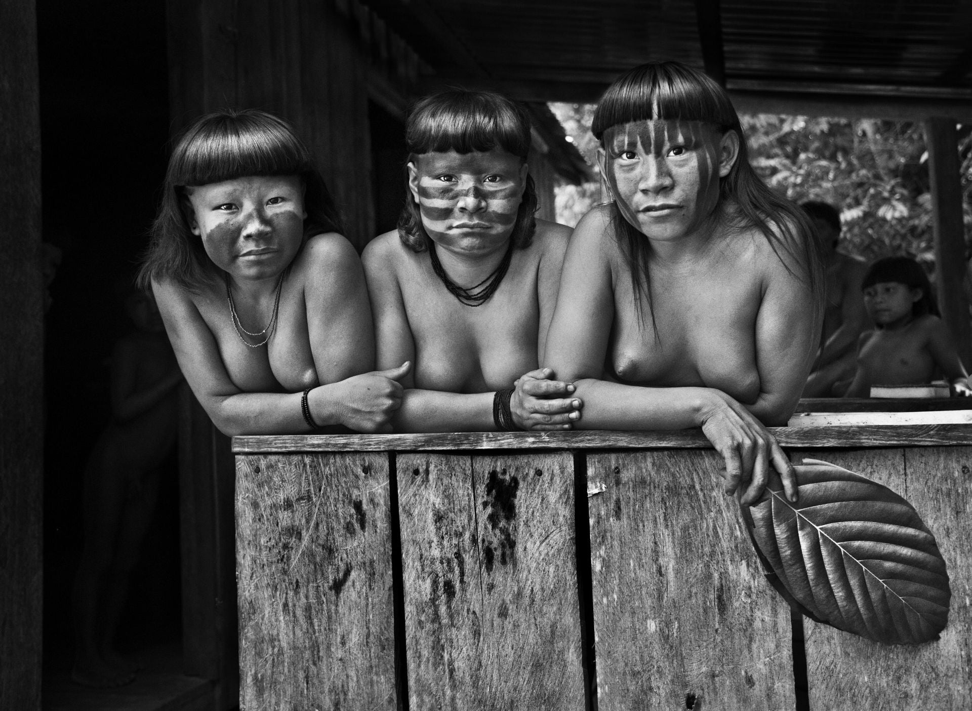 Imágenes de la exposición sobre la Amazonia, en el madrileño centro Fernán Gómez.