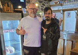 Fernando y Salva, ya juntos, en La Molinuca.