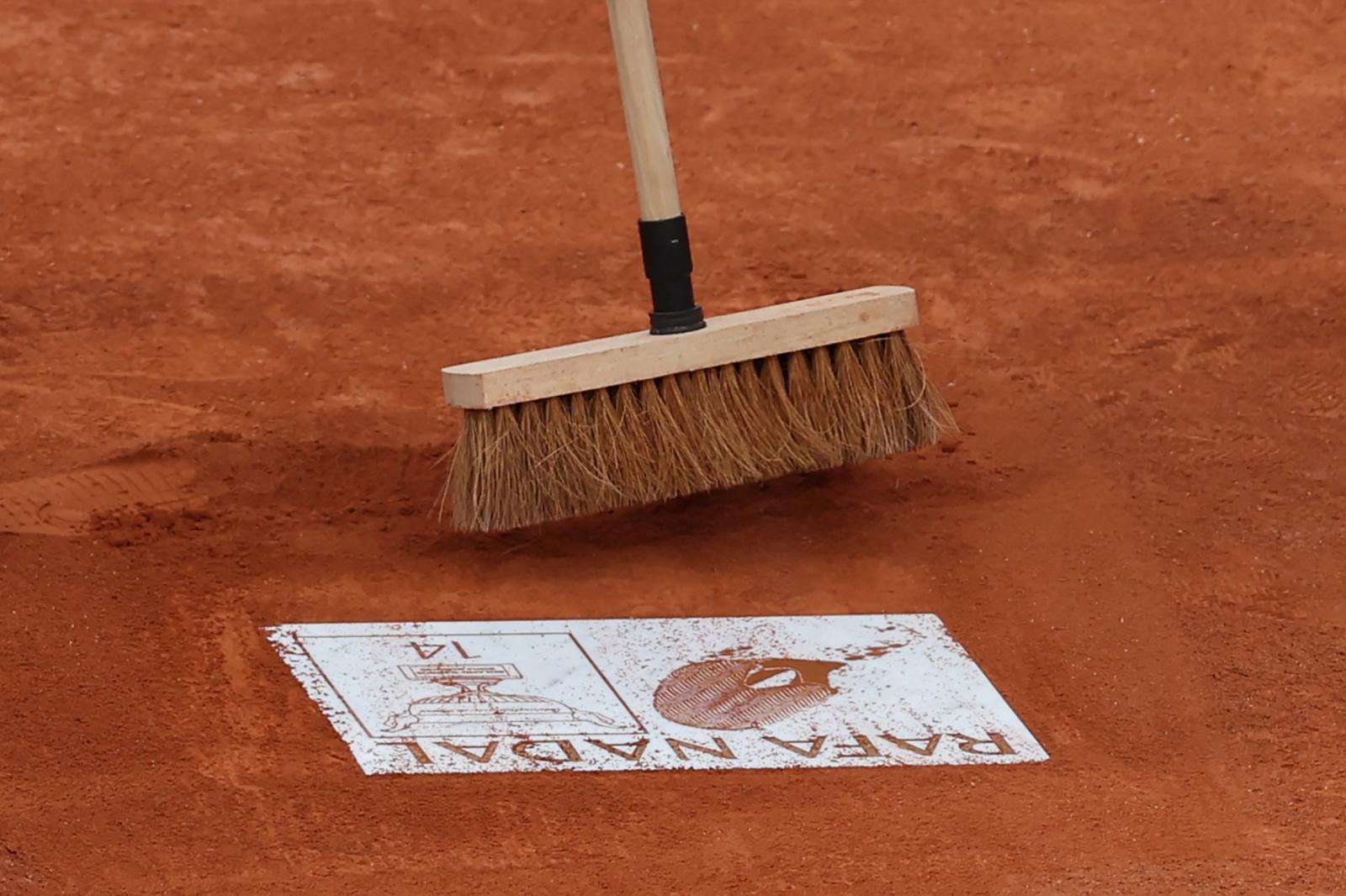 La huella de Nadal y sus 14 títulos, para siempre en Roland Garros.
