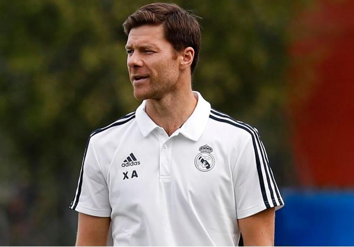 Xabi Alonso, durante su etapa en la cantera del Real Madrid.