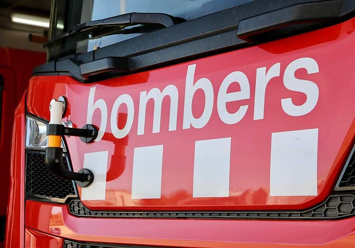 Un coche de bomberos de Barcelona.