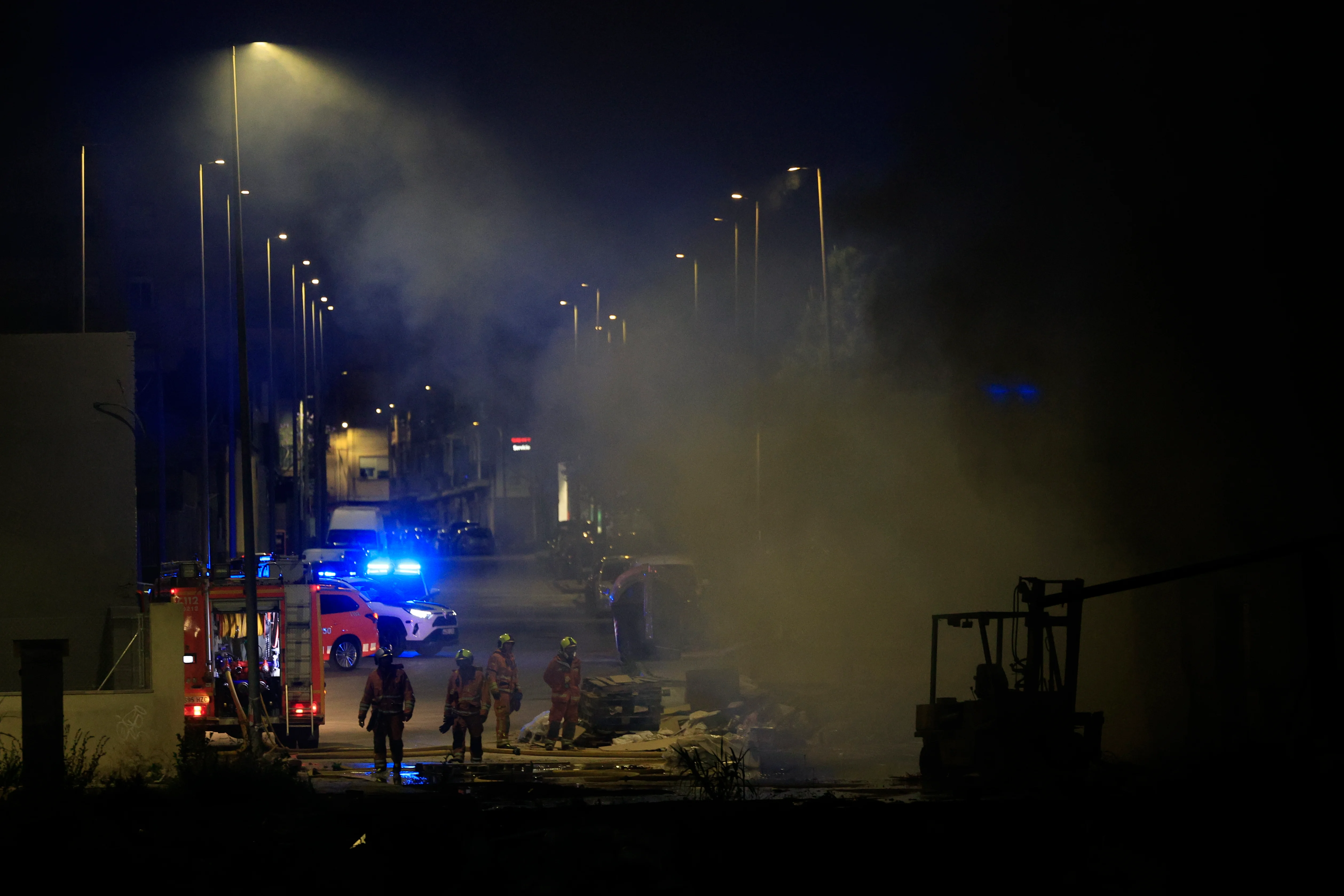 Incendio en la nave de Torrent.