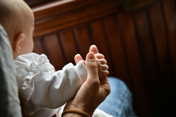 Una madre con su bebé