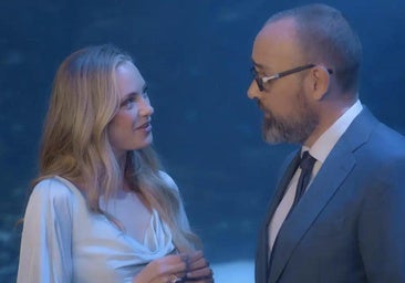 Risto Mejide y Laia Grassi. en 'Viajando con Chéster'.