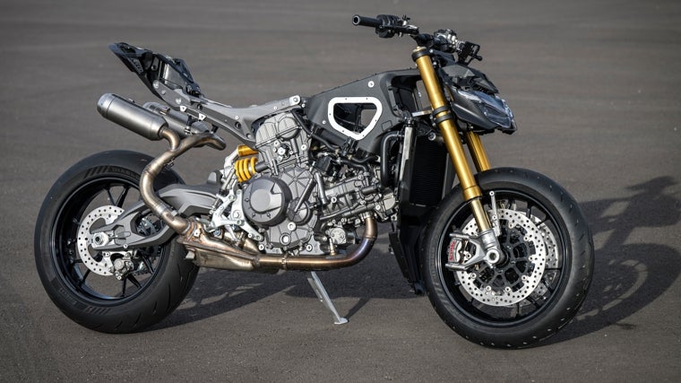 Nuevo motor V2 y chasis monocasco de Ducati