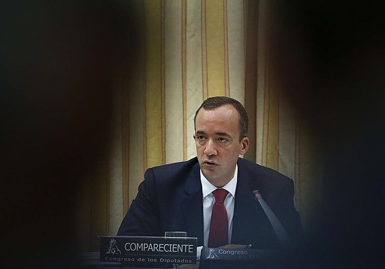 Francisco Martínez en una comparecencia parlamentaria