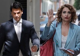Alberto González Amador y María Jesús Montero