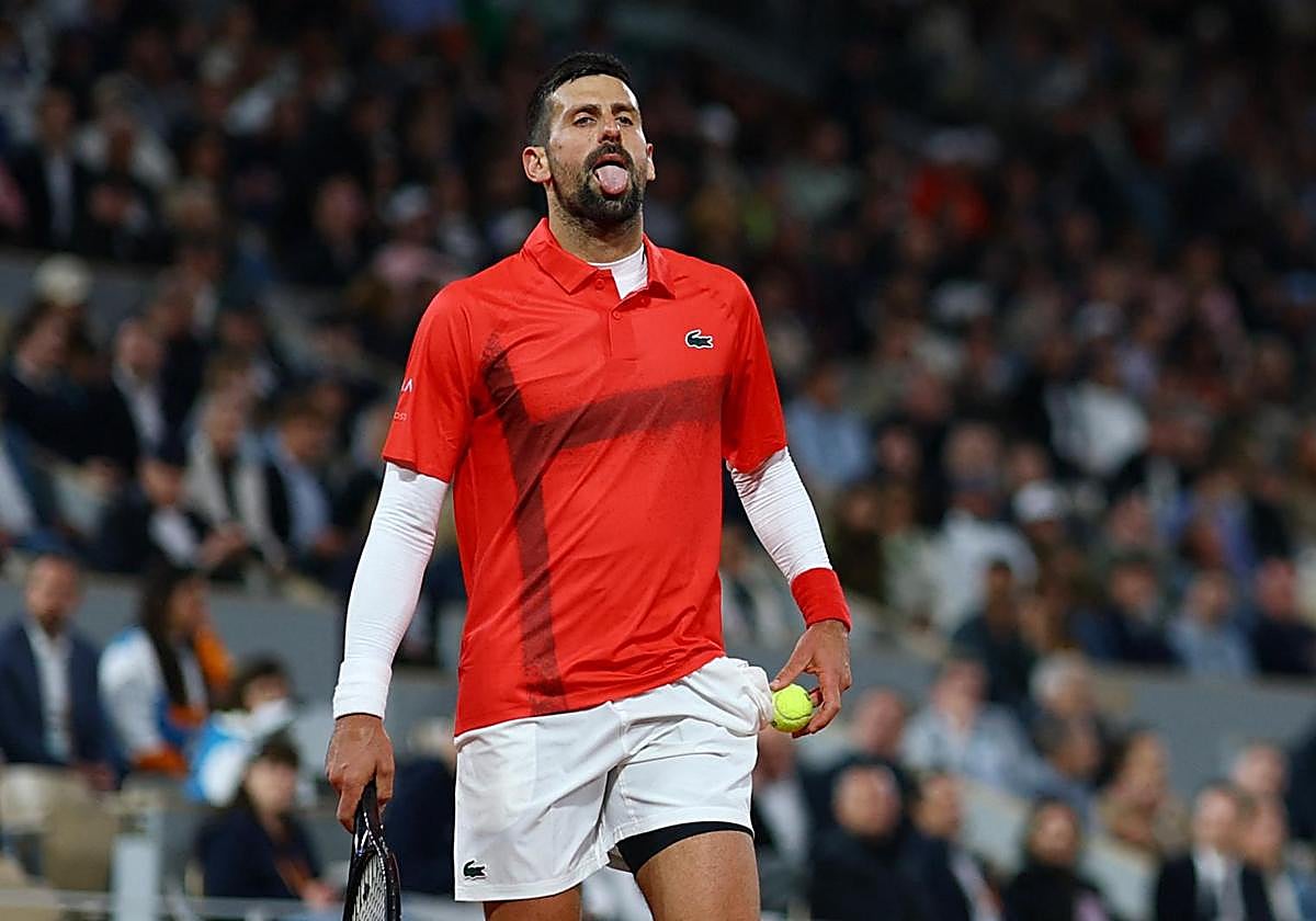 Novak Djokovic, en Roland Garros.