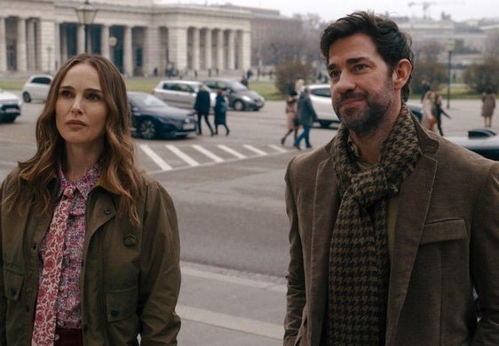 Natalie Portman y John Krasinski.