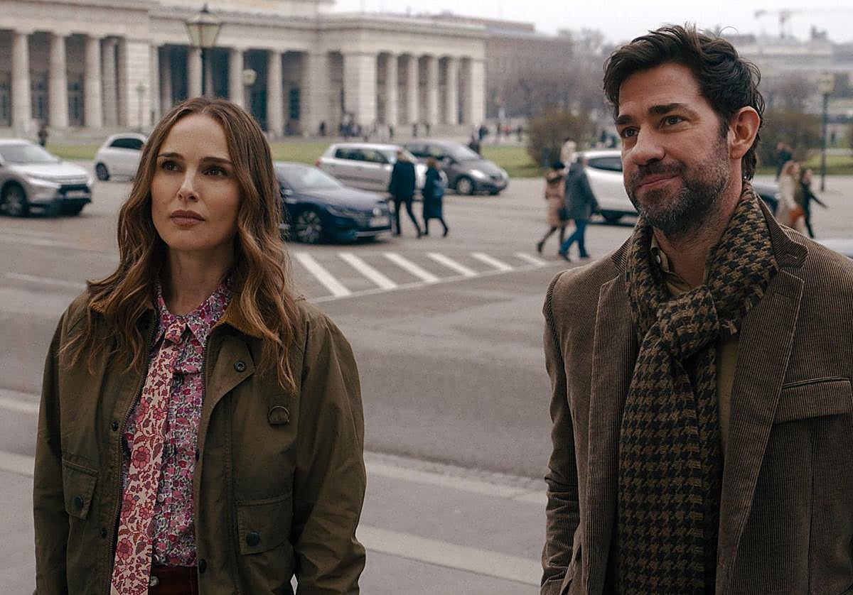 Natalie Portman y John Krasinski.