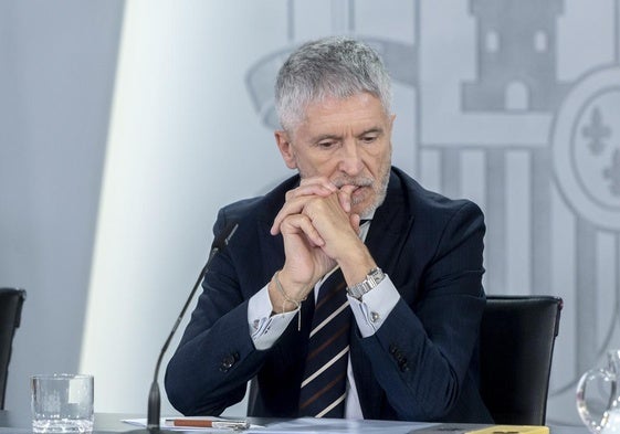 El ministro del Interior, Fernando Grande-Marlaks, este martes en el Consejo de Ministros
