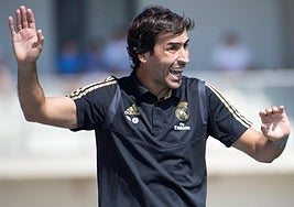Raúl González Blanco, durante un partido del Castilla.