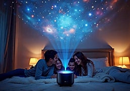 Duerme bajo las estrellas sin salir de casa con estos proyectores para el hogar