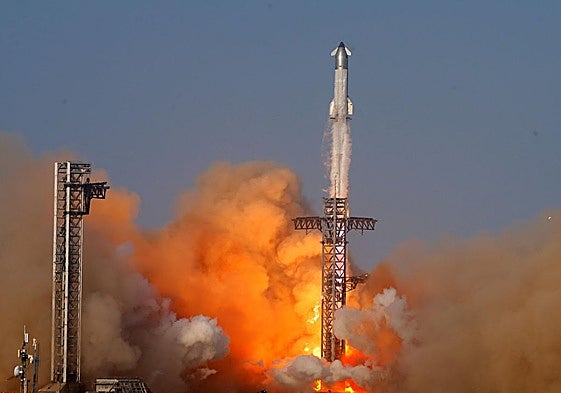 El megacohete de Elon Musk estalla de nuevo