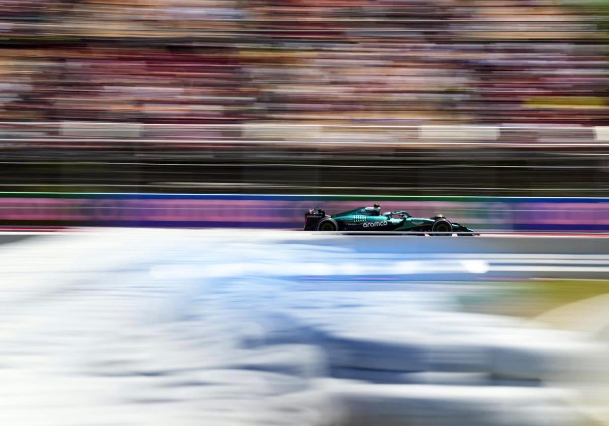 Fernando Alonso during the free practice sessions of the Spanish GP.