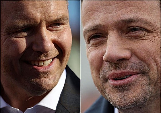 El proeuropeo Rafal Trzaskowski y el nacionalista Karol Nawrocki, los dos aspirantes a la presidencia polaca.