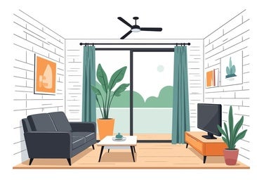 Cortinas, paños mojados en la ventana y ficus para refrescar la casa sin tirar de aire acondicionado