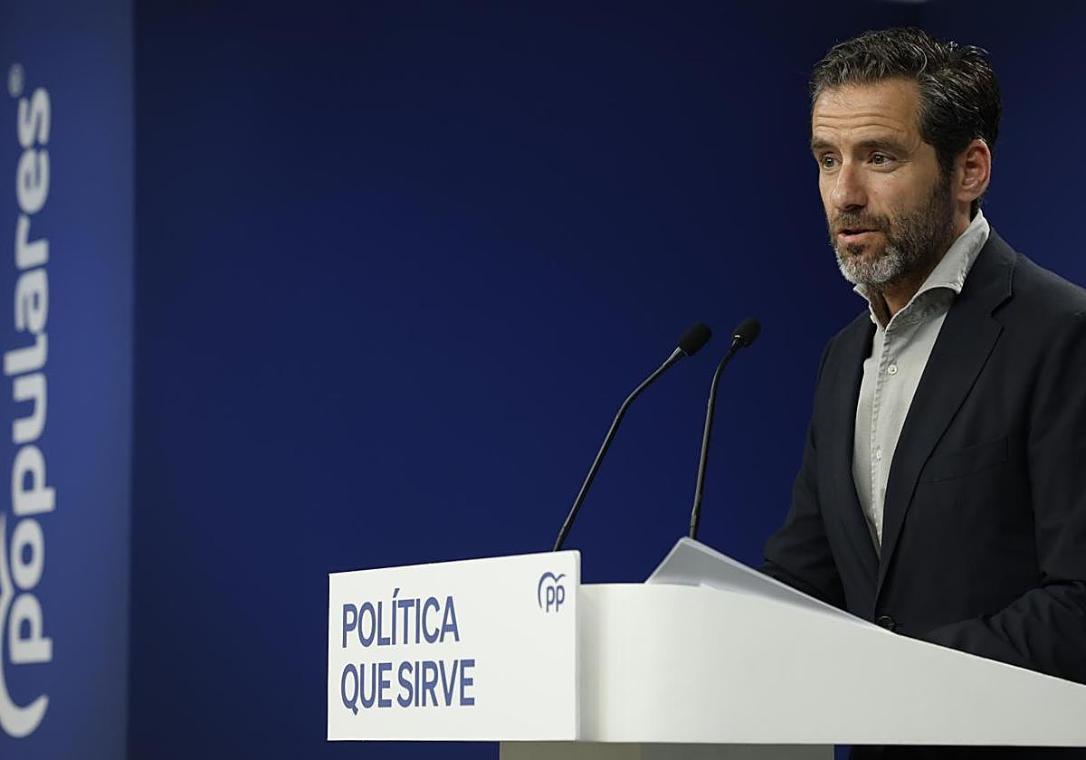 El vicesecretario de Cultura y portavoz del PP, Borja Sémper.