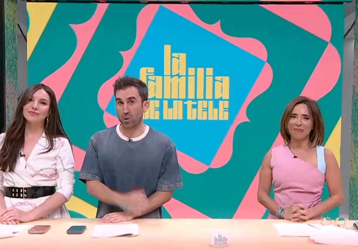Inés Hernand, Aitor Albizua, and María Patiño, last Monday.