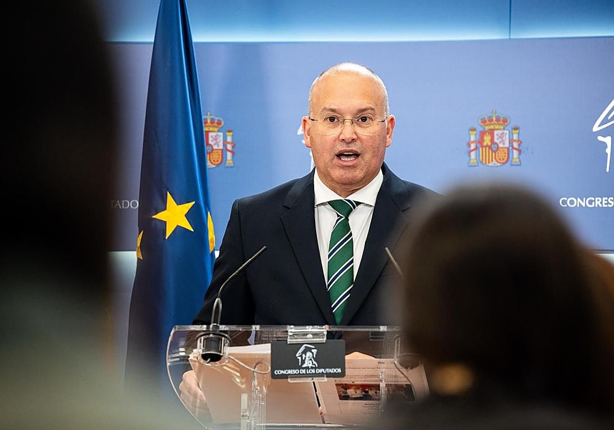 El portavoz del PP en el Congreso, Miguel Tellado.