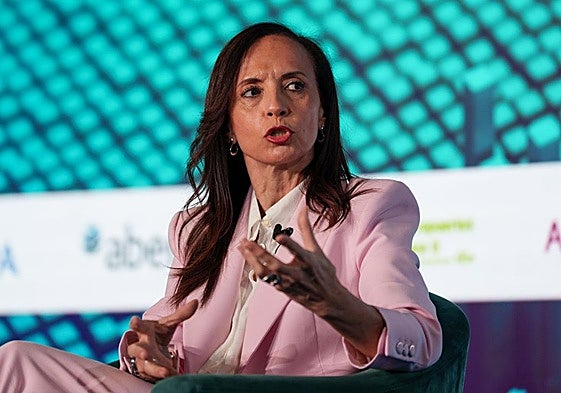 La presidenta de Redeia, Beatriz Corredor, interviene durante la segunda jornada del foro CREO 2025 la semana pasada