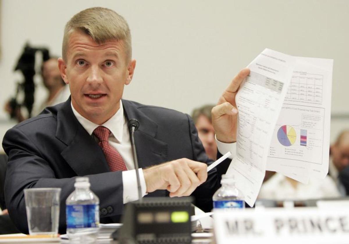 El fundador de Blackwater USA, Erik Prince, en una comparecencia.