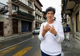 Fátima Román, este martes en Bera.