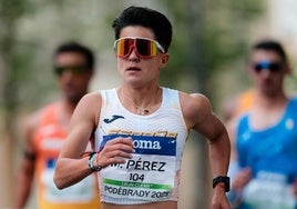 María Pérez marcha en la Copa de Europa en la que arrasó el mes pasado.