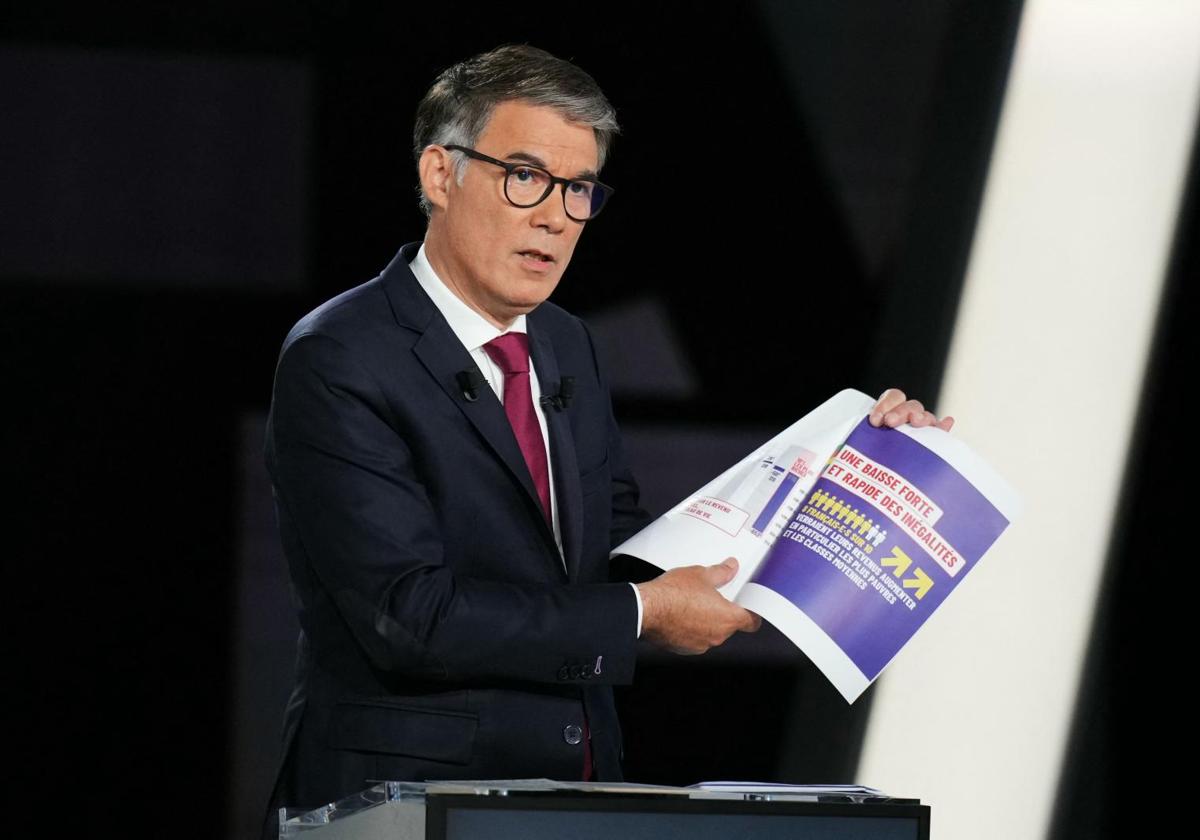 El secretario general del Partido Socialista francés, Olivier Faure.