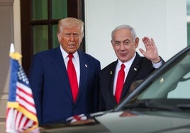 Benjamín Netanyahu visitó a Donald Trump en la Casa Blanca el pasado abril.