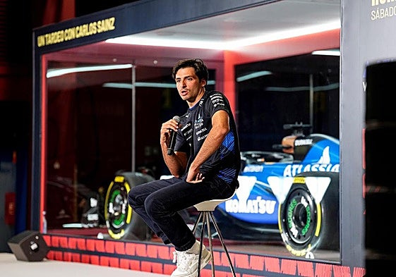 Carlos Sainz en rueda de prensa