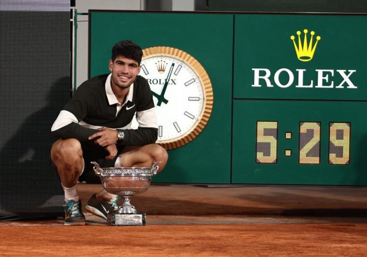 Alcaraz tendrá que pagar 1.181.936 euros a Hacienda por ganar Roland Garros