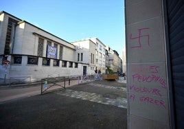 Pintadas contra los judíos en una sinagoga en Francia.