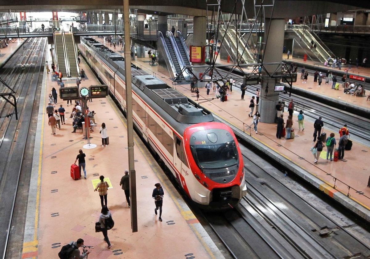 Estación de trenes de Cercanías de Atocha.