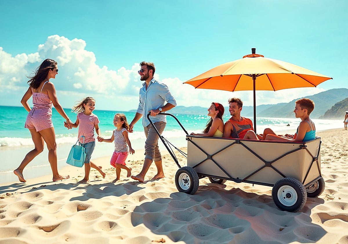 Los mejores carros de playa plegables para disfrutar a la orilla del mar