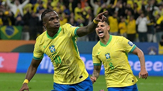 Vinicius sella el pase al Mundial del Brasil de Ancelotti
