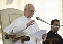 El Papa León XIV en una de sus apariciones públicas.