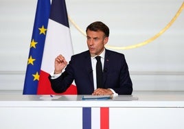 Emmanuel Macron, presidente de Francia.