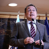 Álvaro García Ortiz en el Pazo de Mariñán de A Coruña