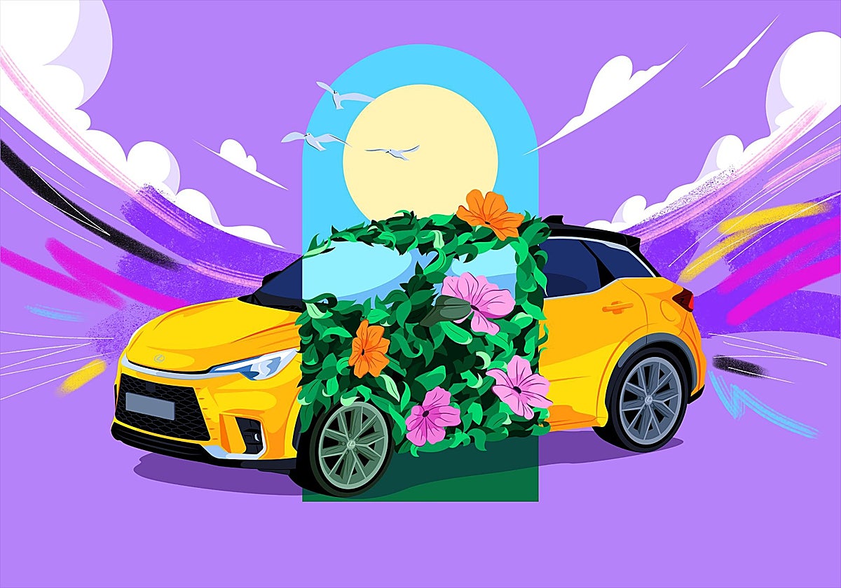 Ilustración del Lexus LBX