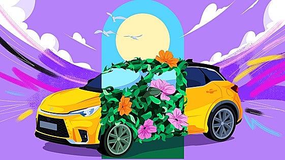 Lexus LBX se convierte en ilustración por Takumi Academy